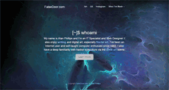 Desktop Screenshot of falsedoor.com